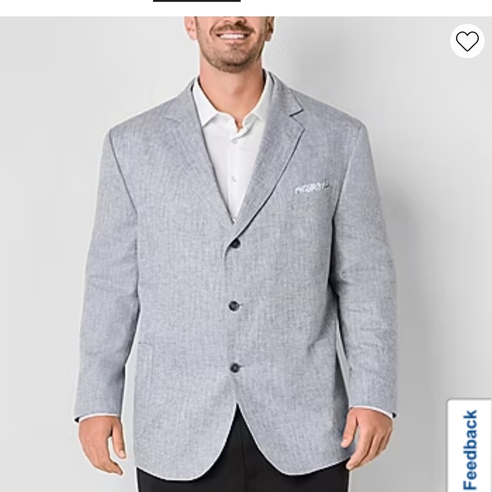 Stafford Men's Light Gray Sport Coat